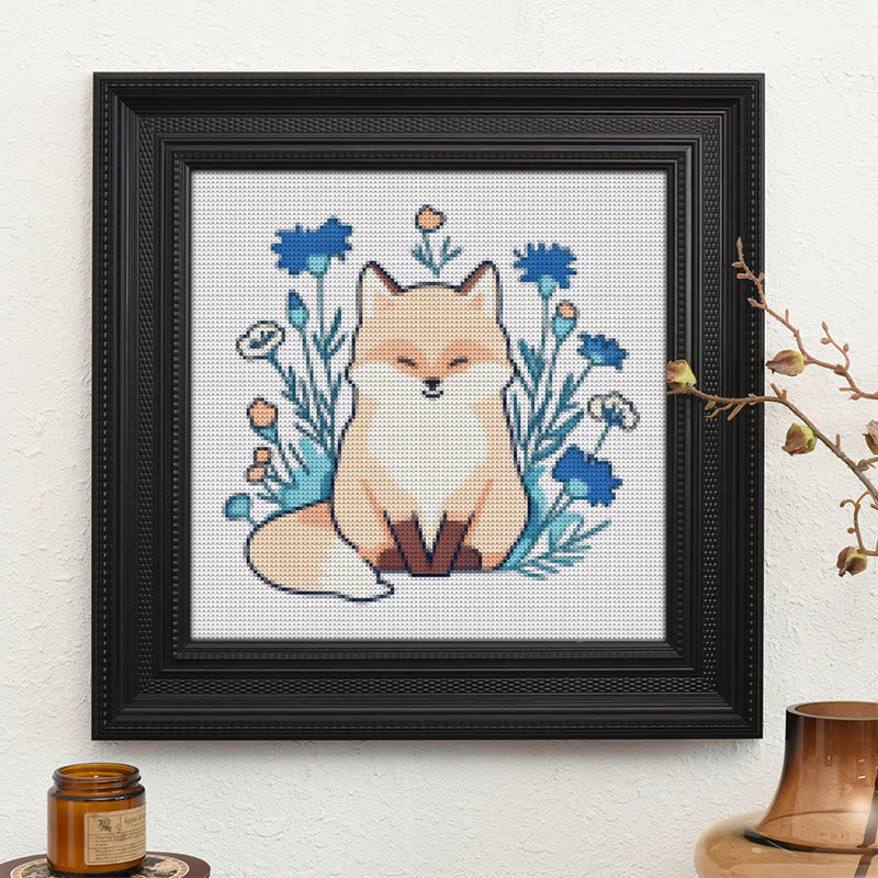  Cross Stitch Kit - Lovely Fox | Diy Animal Needlework | Perfect Craft For Decoration - image 8