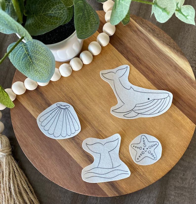 Christmas Stick And Stitch Patterns | Diy Marine Animals Stick | Perfe ...