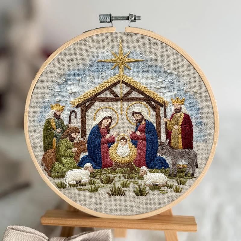 Rubbyoo Embroidery Kit - Christmas Nativity  | Diy Holiday Needlework | Decorative Handmade Craft - image 8