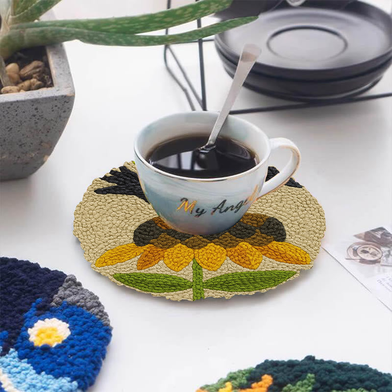 Floral Raven Punch Needle Kit - Handmade Bird Craft | Home Hanging Decor - image 10