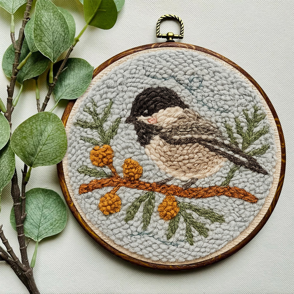 Birds On The Branch Punch Needle Kit - Cute Bird Artwork | Perfect Desk Decoration  - image 3