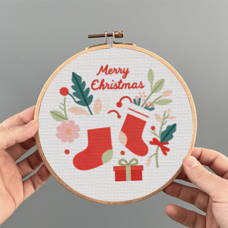  Cross Stitch Kit - Marry Christmas | Holiday Celebration Gifts | Diy Needle Collection  - image 2