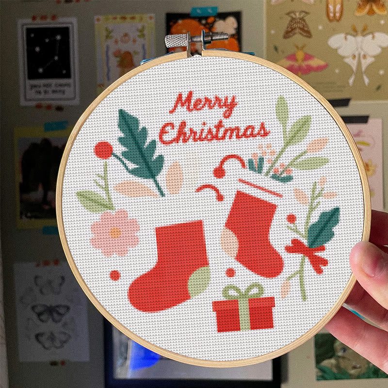  Cross Stitch Kit - Marry Christmas | Holiday Celebration Gifts | Diy Needle Collection  - image 3