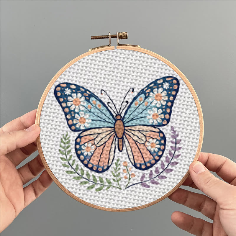  Cross Stitch Kit - Charming Butterfly | Diy Forest Animal Craft | Perfect Gift For Insect Lovers  - image 5
