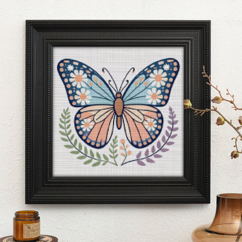  Cross Stitch Kit - Charming Butterfly | Diy Forest Animal Craft | Perfect Gift For Insect Lovers  - image 9