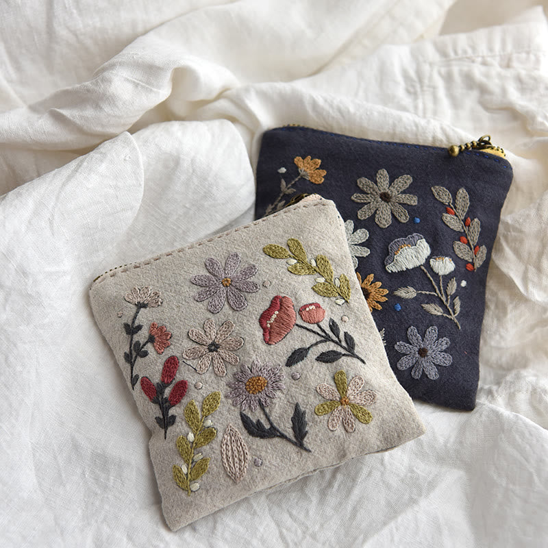 Handmade Mini Coin Purse Kit | Floral Handmade Craft | Perfect Gift For Her - image 0