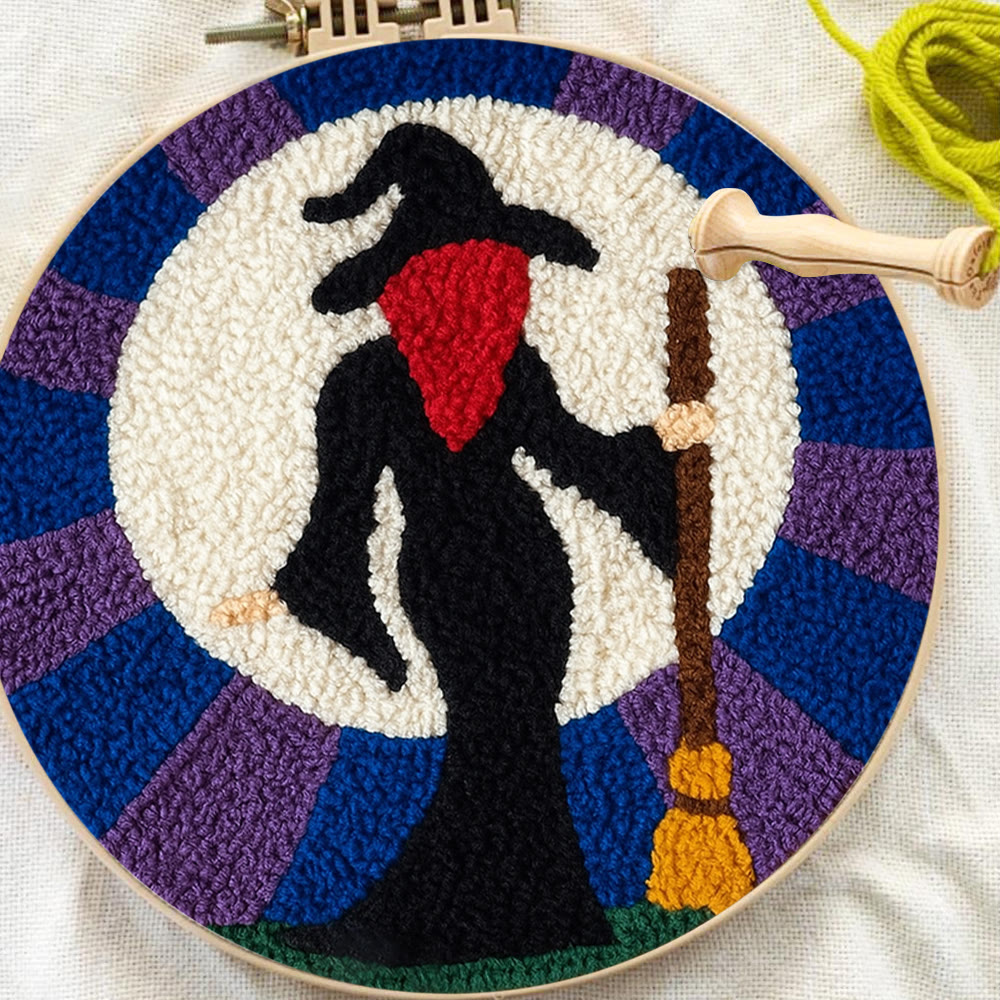 Magical Witch Punch Needle Kit - Unique Needle Coaster | Perfect For Holiday Decor - image 3