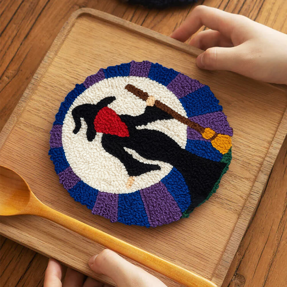Magical Witch Punch Needle Kit - Unique Needle Coaster | Perfect For Holiday Decor - image 10