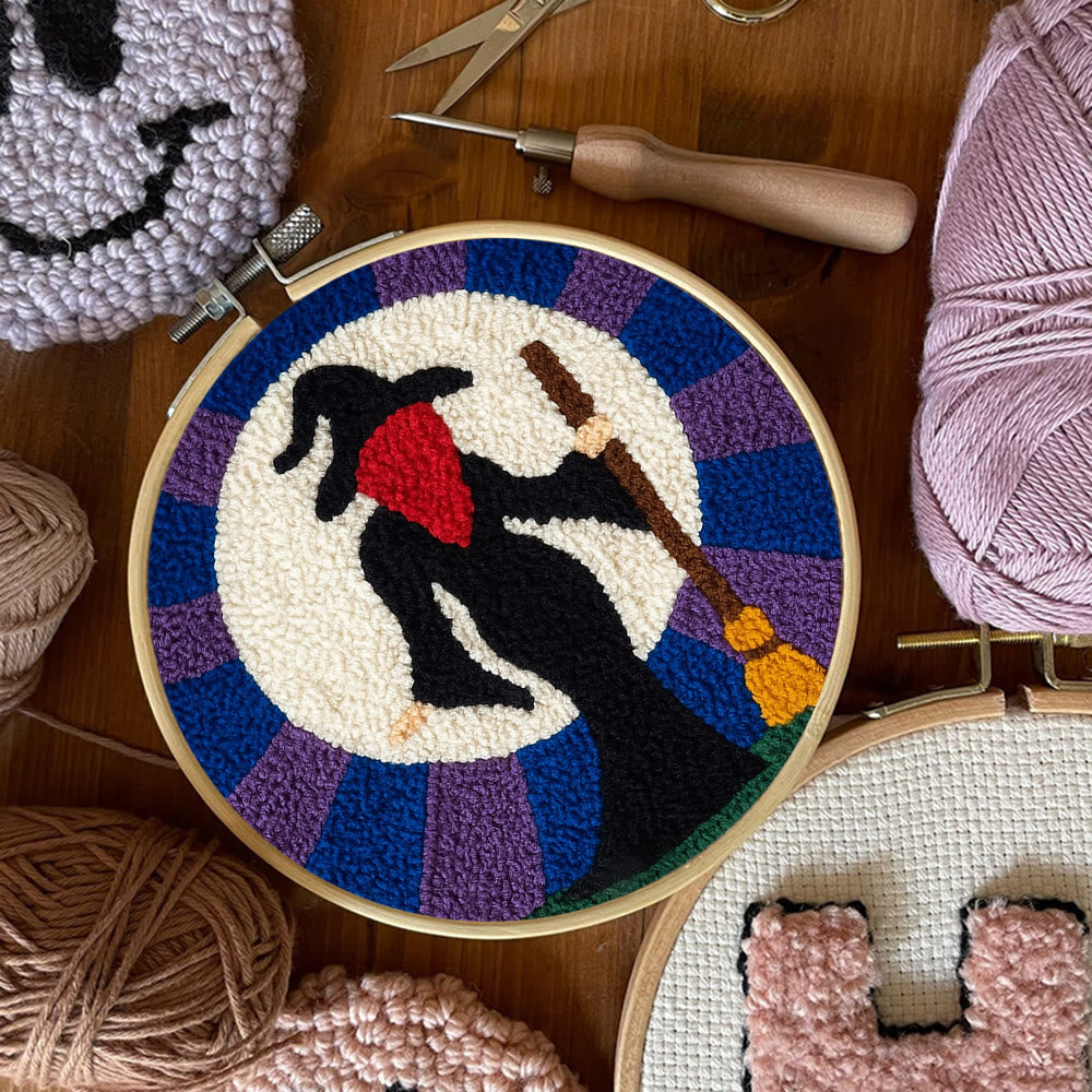 Magical Witch Punch Needle Kit - Unique Needle Coaster | Perfect For Holiday Decor - image 9