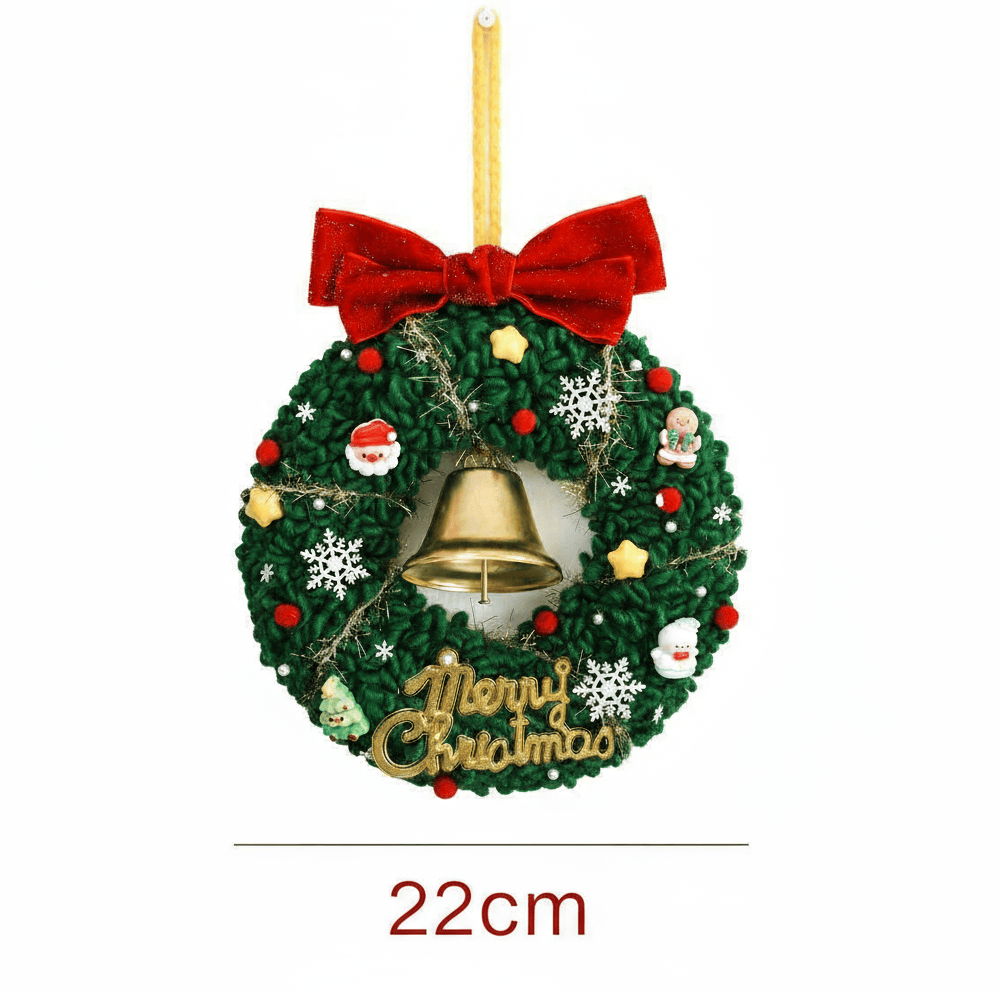 Christmas Wreath Punch Needle Kit - Unique Christmas Yarn Craft | Perfect Needlework For Home Ornament - 22cm - image 8