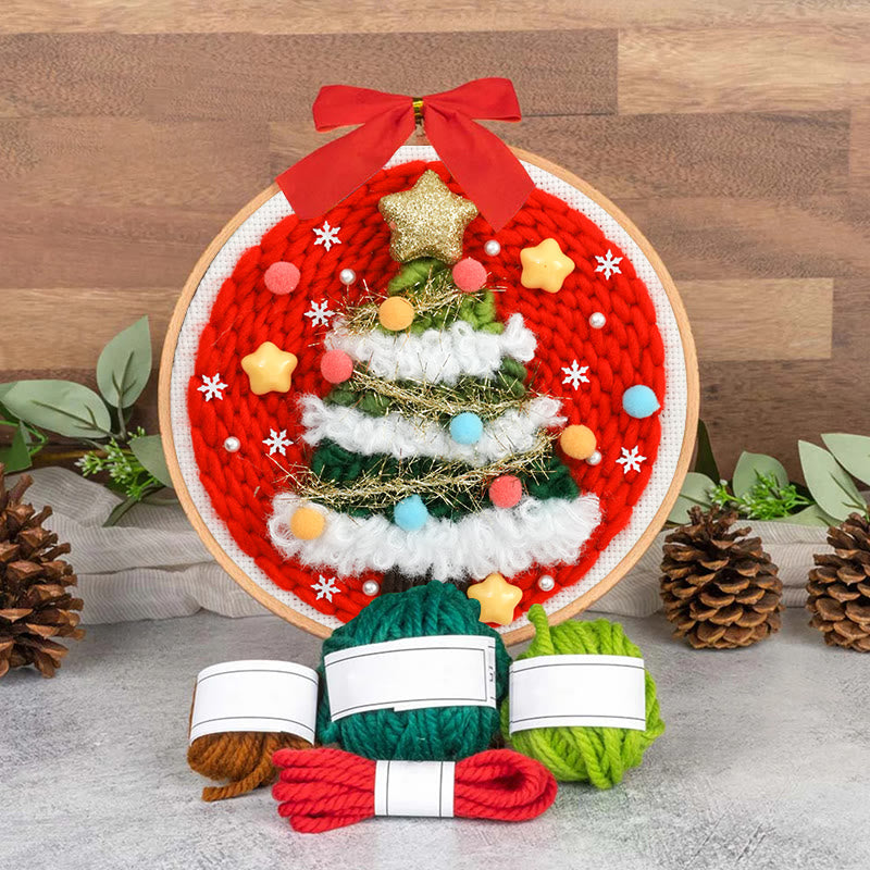 Christmas Tree Punch Needle Kit - Creative Needle Artcraft | Holiday Decorative Gifts - image 8