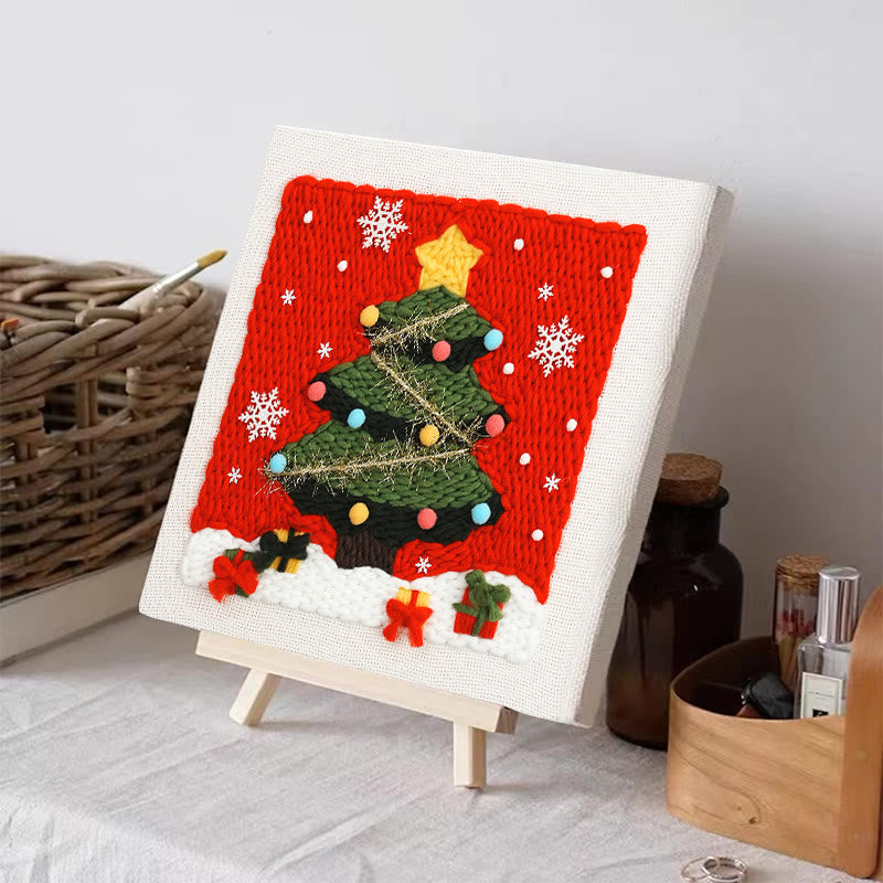 Christmas Series Square Punch Needle Kit - Personalized Needle Craft | Nice Christmas Decorative Gifts  - image 9