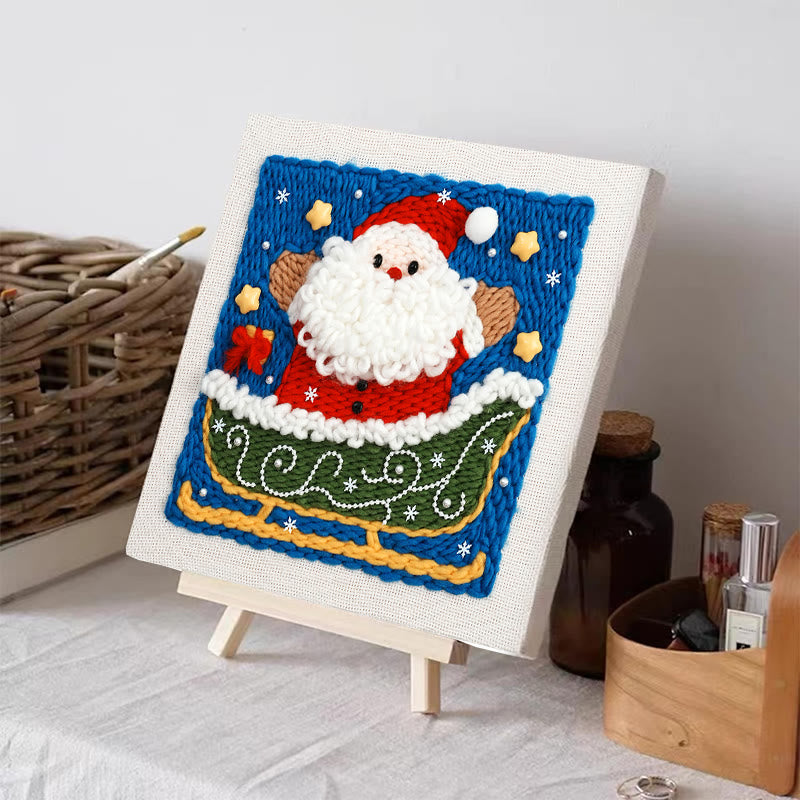 Christmas Series Square Punch Needle Kit - Personalized Needle Craft | Nice Christmas Decorative Gifts  - image 11