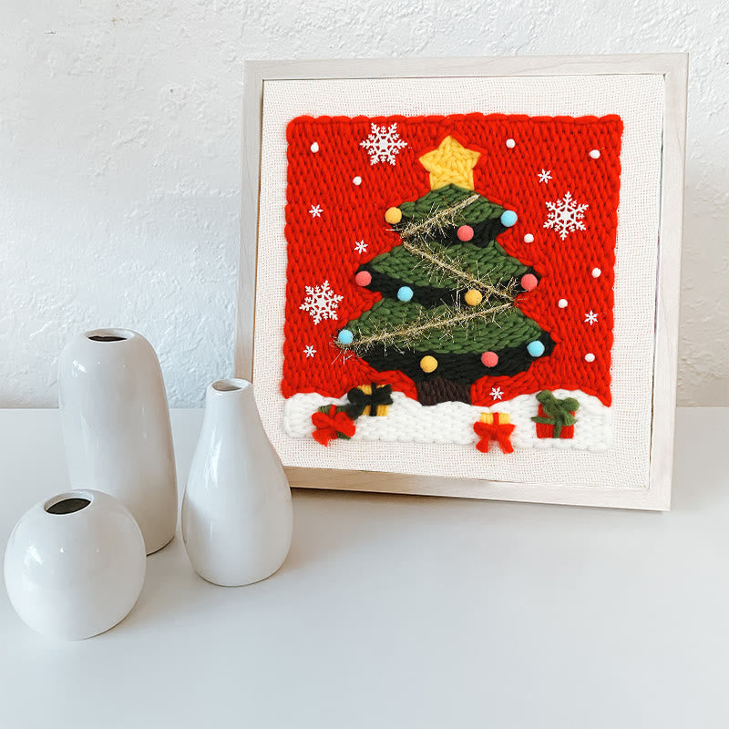 Christmas Series Square Punch Needle Kit - Personalized Needle Craft | Nice Christmas Decorative Gifts  - image 12