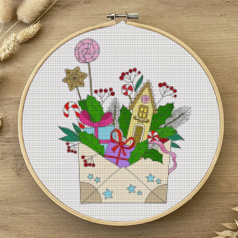  Cross Stitch Kit - New Year Envelope | Christmas Celebration Handicraft | Festival Home Decor - image 3