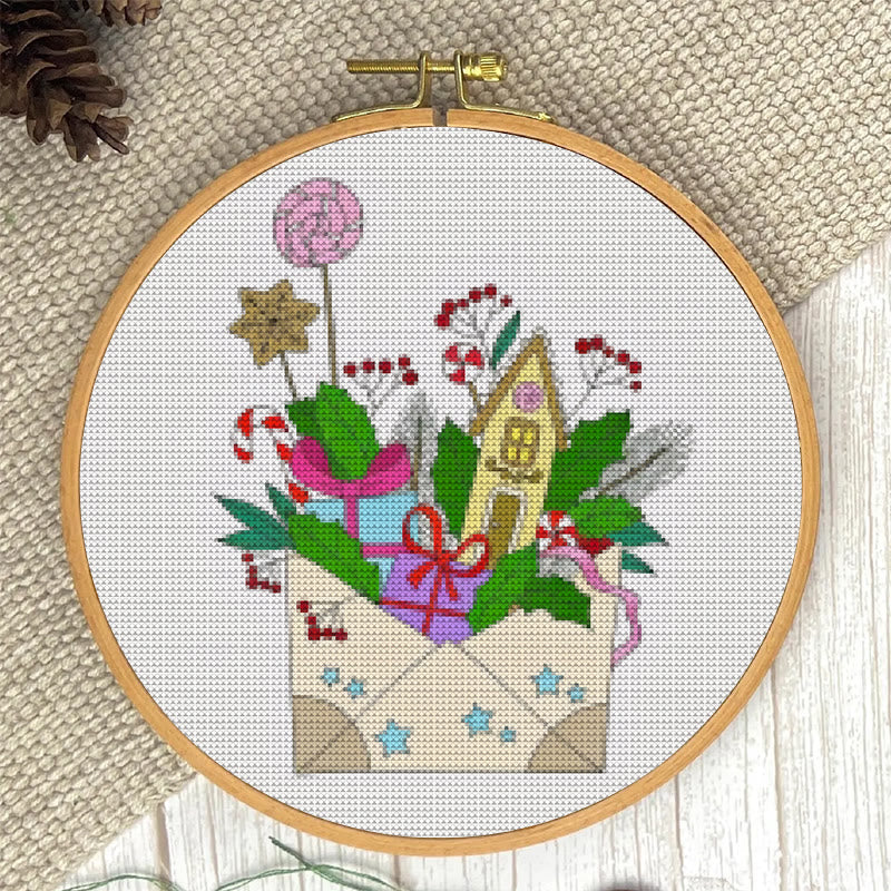  Cross Stitch Kit - New Year Envelope | Christmas Celebration Handicraft | Festival Home Decor - image 6