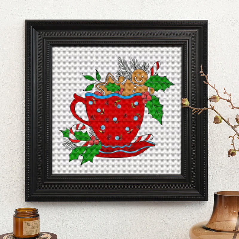 Cross Stitch Kit - Christmas Cup | Winter Needle Artwork | Unique Holiday  Collection - image 9