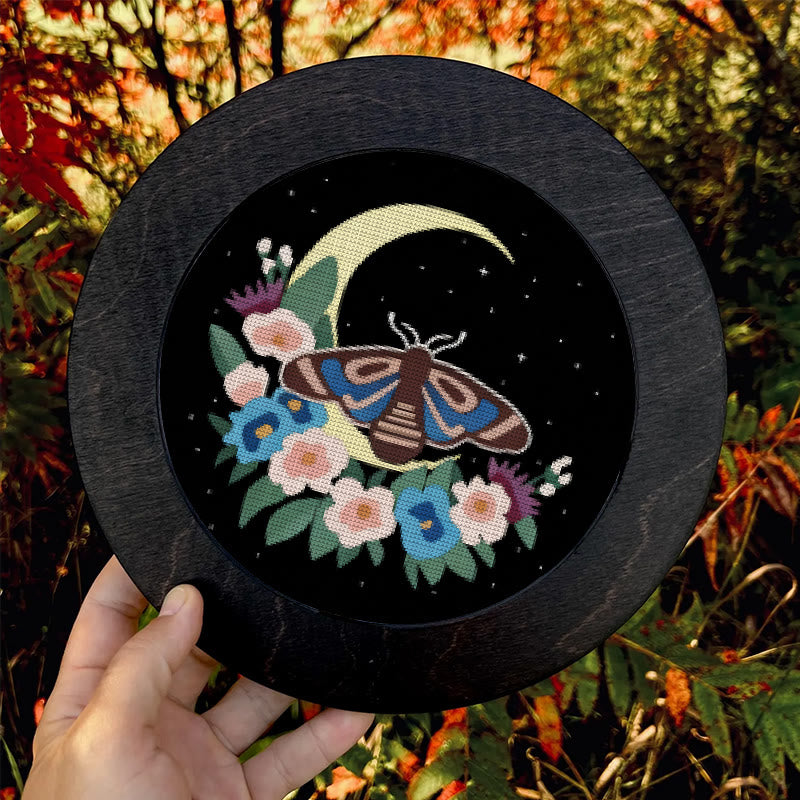 Cross Stitch Kit - Moonlight Moth | Creative Insect Artwork | Perfect For Room Decor - image 7