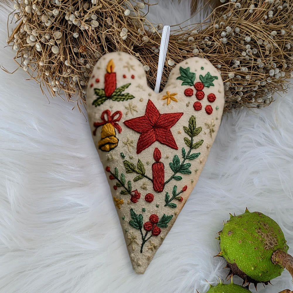 Rubbyoo Heart Embroidery Kit - Christian Candle | Christmas Decoration | Nice Festival Gift - image 3