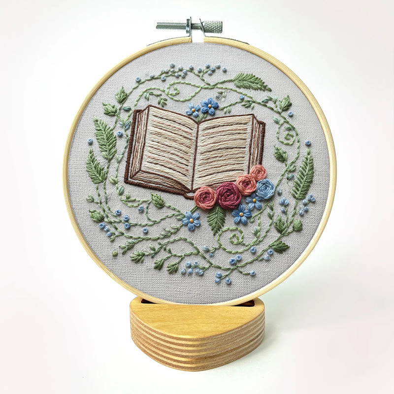 Rubbyoo Embroidery Kit - Blooming Book | Diy Hoop Art | Creative Home Ornament - image 12