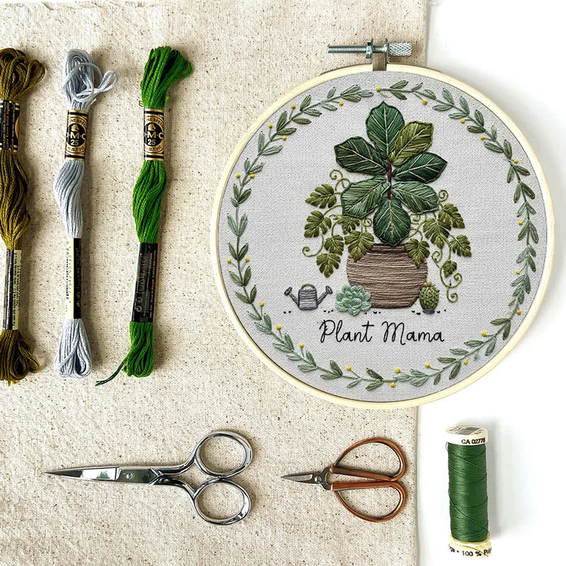 Rubbyoo Embroidery Kit - House Plant | Nice For Wall Decor | Diy Needle Craft  - image 10