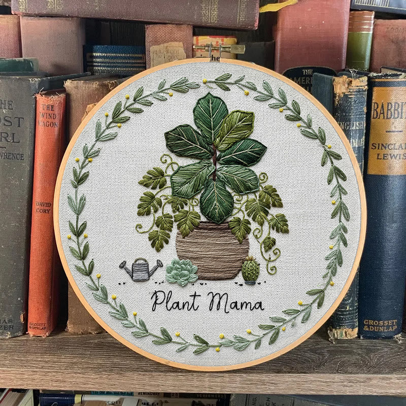 Rubbyoo Embroidery Kit - House Plant | Nice For Wall Decor | Diy Needle Craft  - image 6