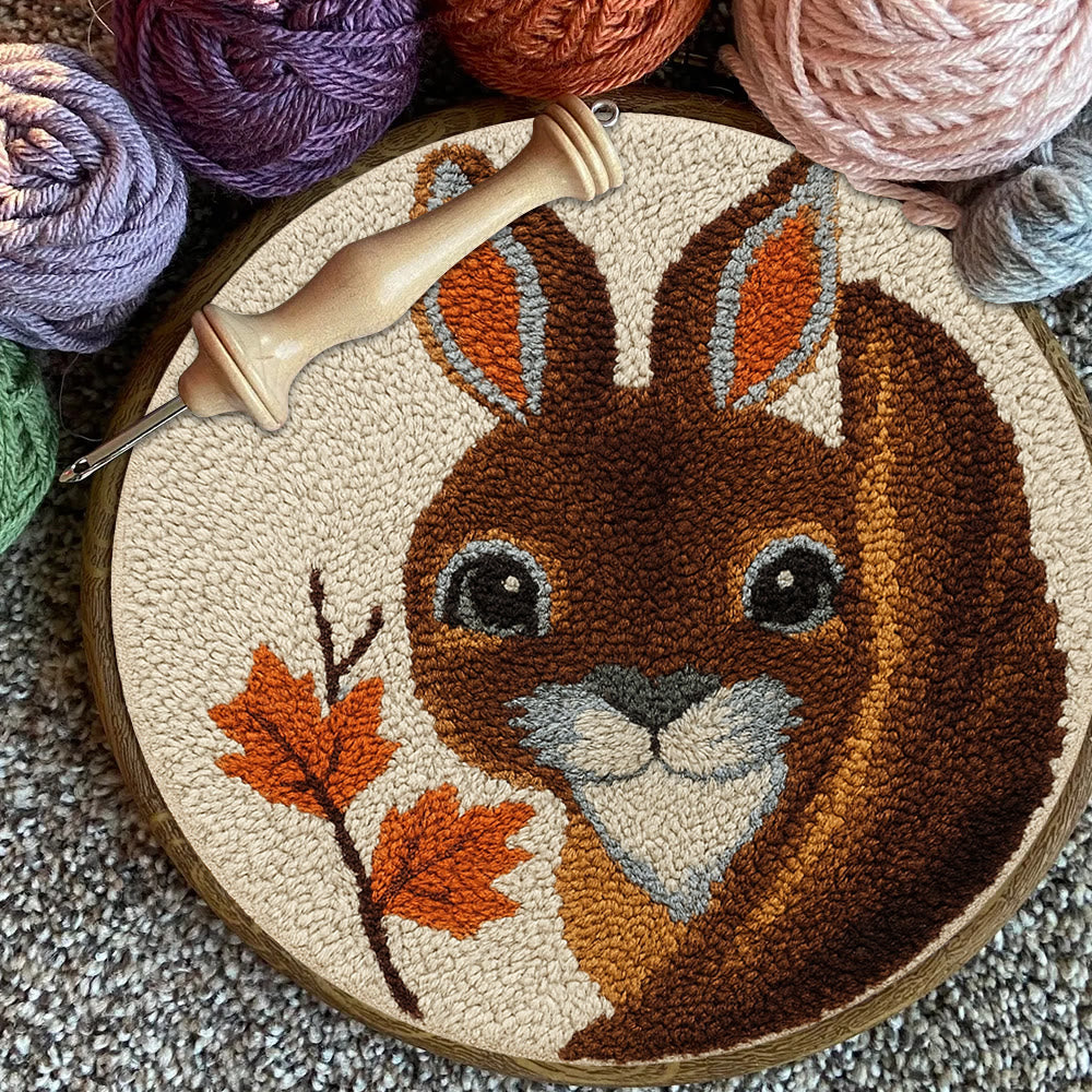 Autumn Bunny Punch Needle Kit - Handmade Craft | Ideal For Home Decor - image 10