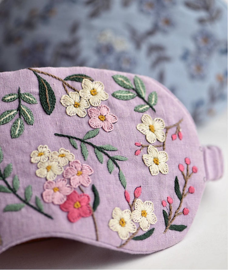 Handmade  Eye Mask Kit | Floral Eye Mask Handicraft | Unique Anniversary Gift - image 1