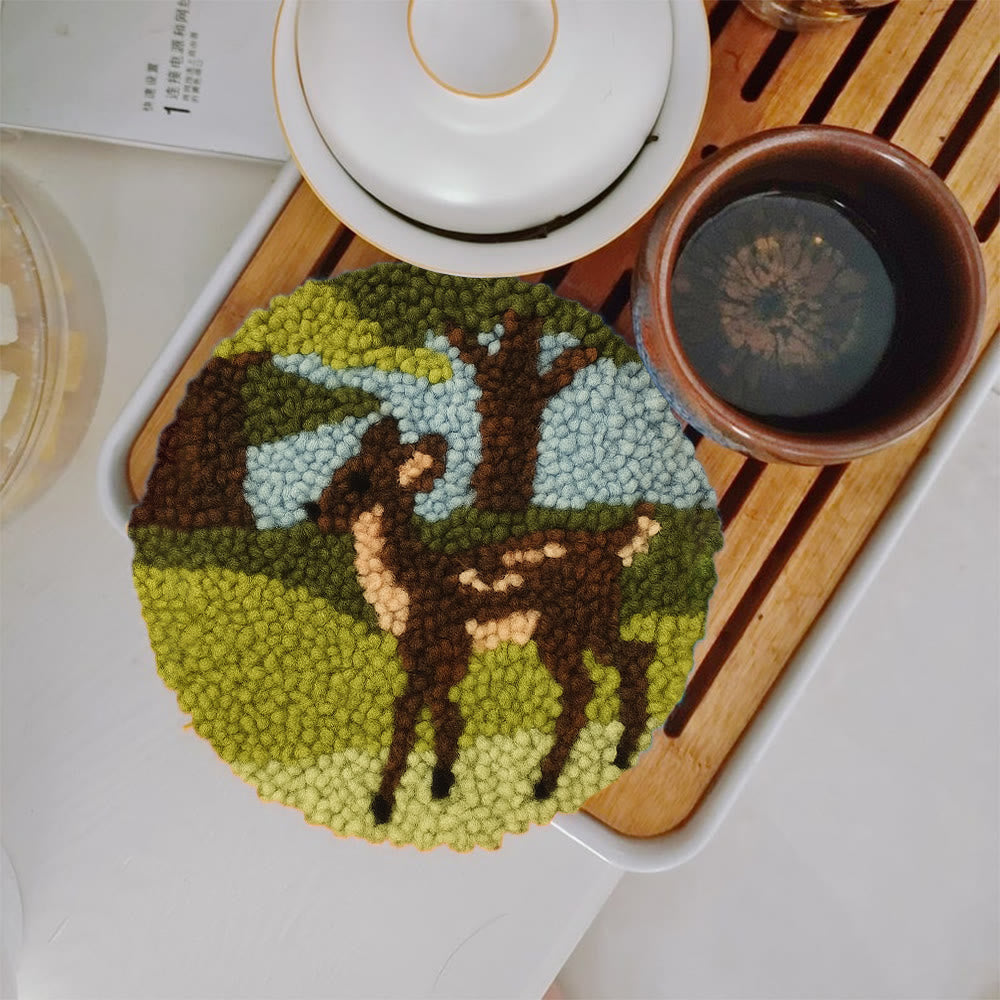 Forest Fawn Punch Needle Kit - Artisan-crafted Creation | Nature-inspired Lover's Pick - image 5