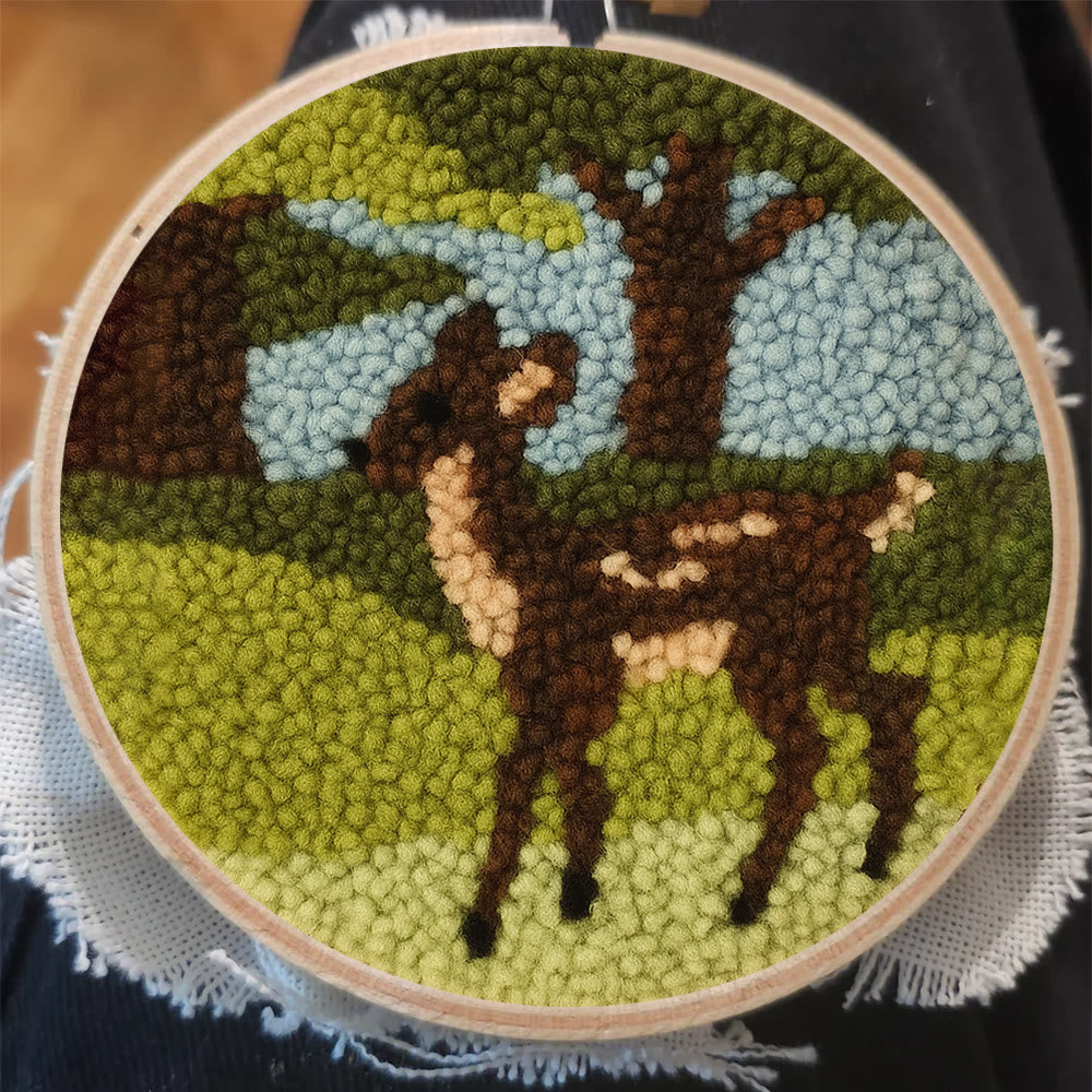 Forest Fawn Punch Needle Kit - Artisan-crafted Creation | Nature-inspired Lover's Pick - image 6