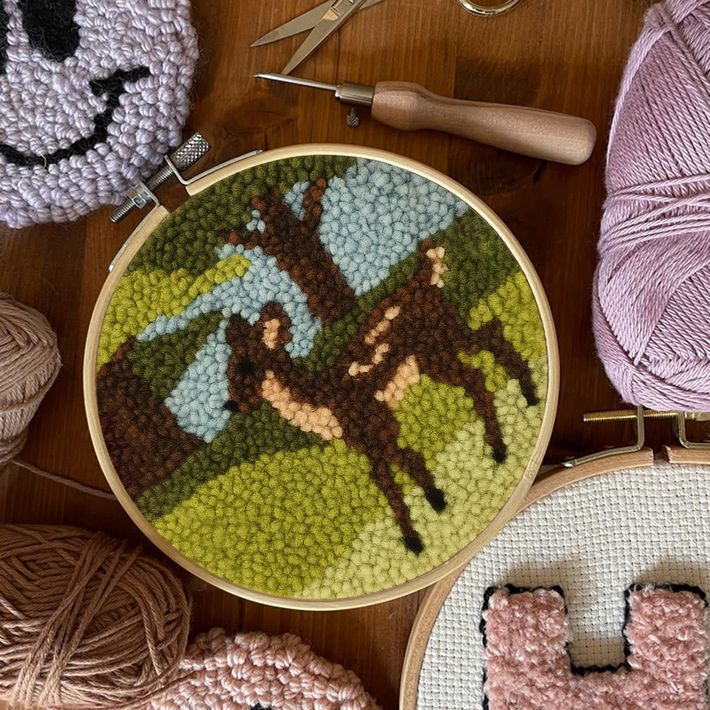 Forest Fawn Punch Needle Kit - Artisan-crafted Creation | Nature-inspired Lover's Pick - image 4