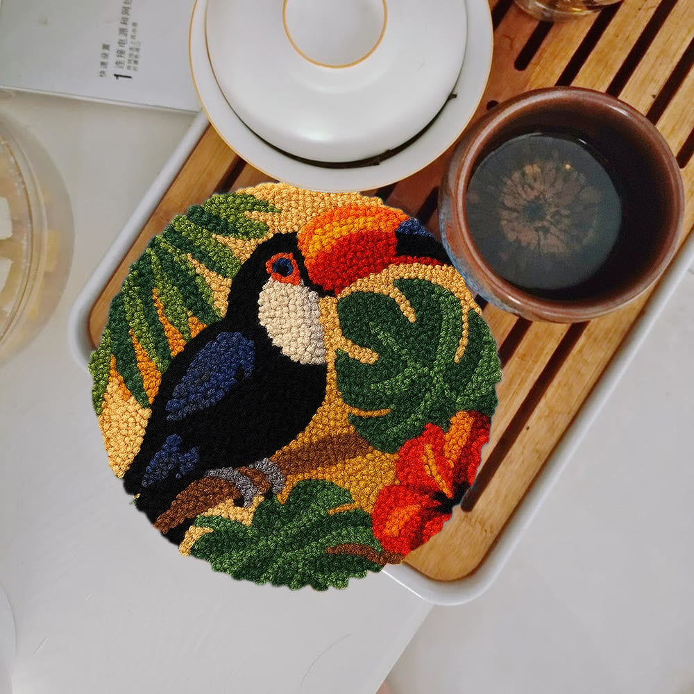 Toucan Tropical Punch Needle Kit - Easy Diy Kit | Exotic Handcraft Gift - image 6