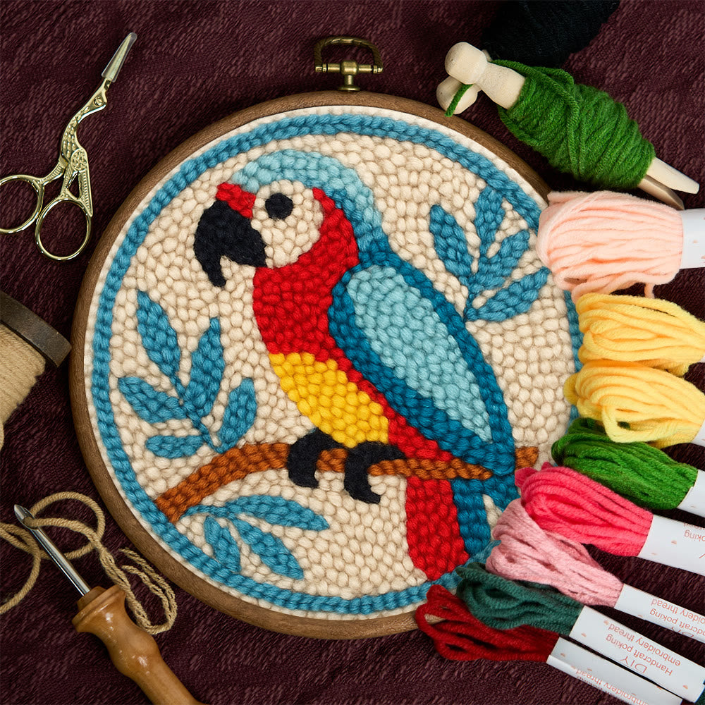 Parrot Tropical Punch Needle Kit - Geeky Decor Must-have | Fantasy Enthusiast Craft - image 9