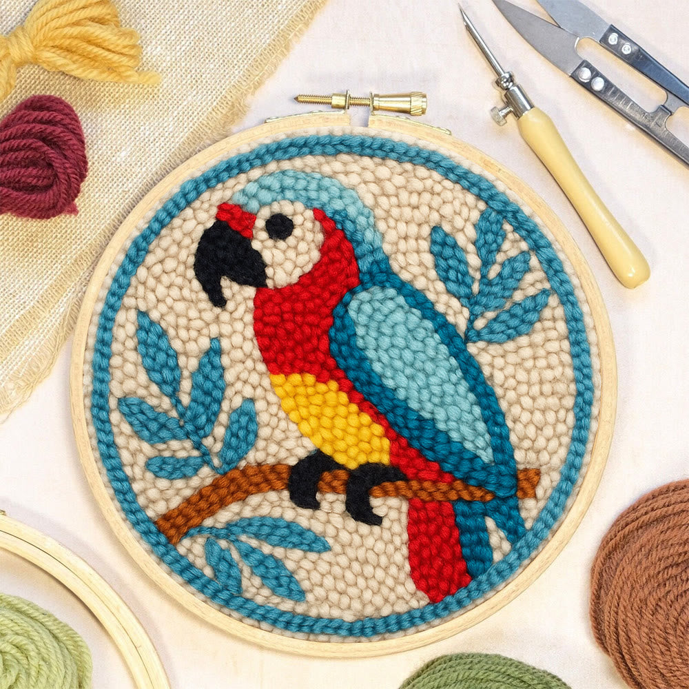Parrot Tropical Punch Needle Kit - Geeky Decor Must-have | Fantasy Enthusiast Craft - image 4