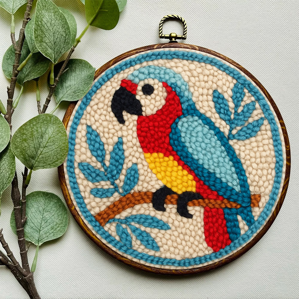 Parrot Tropical Punch Needle Kit - Geeky Decor Must-have | Fantasy Enthusiast Craft - image 2