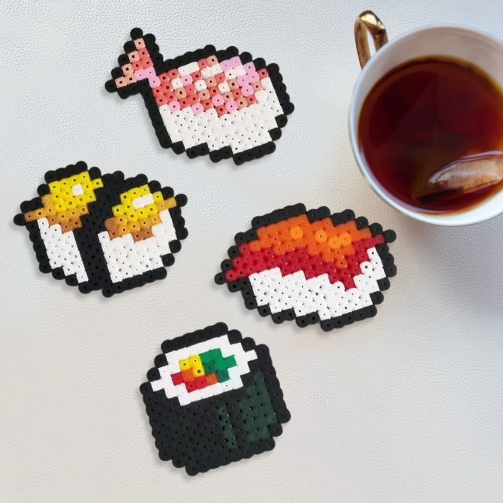 Rubbyoo Perler Beads Kit - Delicious Food | Personalized Handmade Art | Creative Pixel  Craft  - image 1