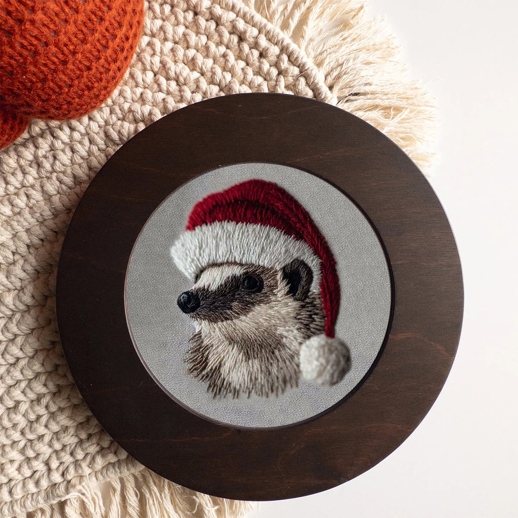 Rubbyoo Embroidery Kit - Holiday Hedgehog Design | Cozy Christmas Embroidery | Beginner Diy Project - image 5