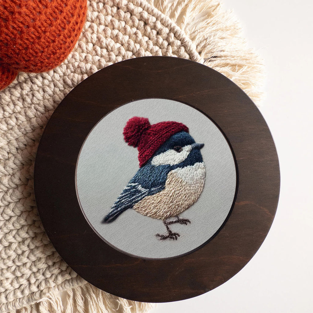 Rubbyoo Embroidery Kit - Festive Winter Bird | Cozy Seasonal Decor | Ideal Christmas Gift DIY - image 6