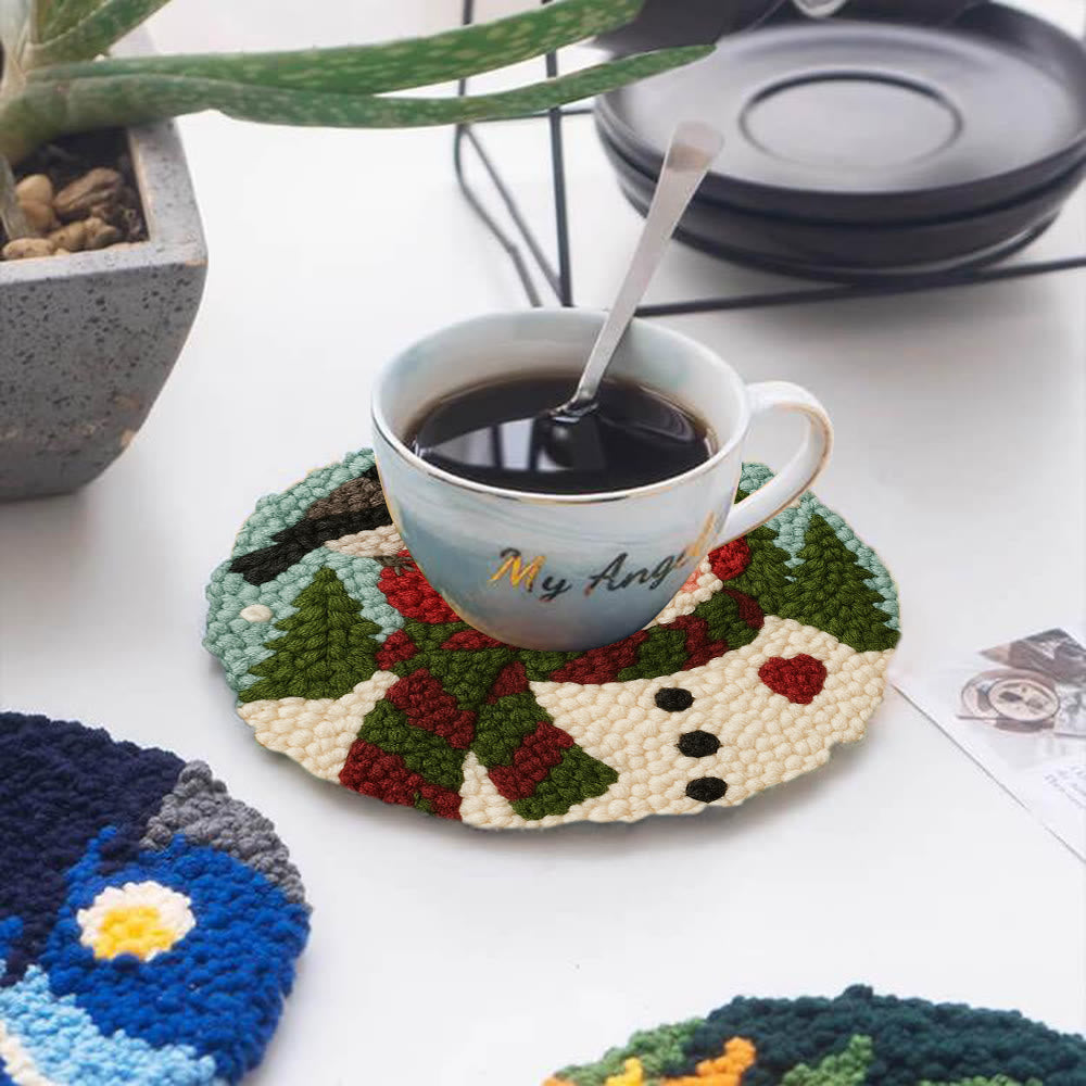 Winter Snowman Punch Needle Kit – Handcrafted Art | Cozy Seasonal Decor - image 4