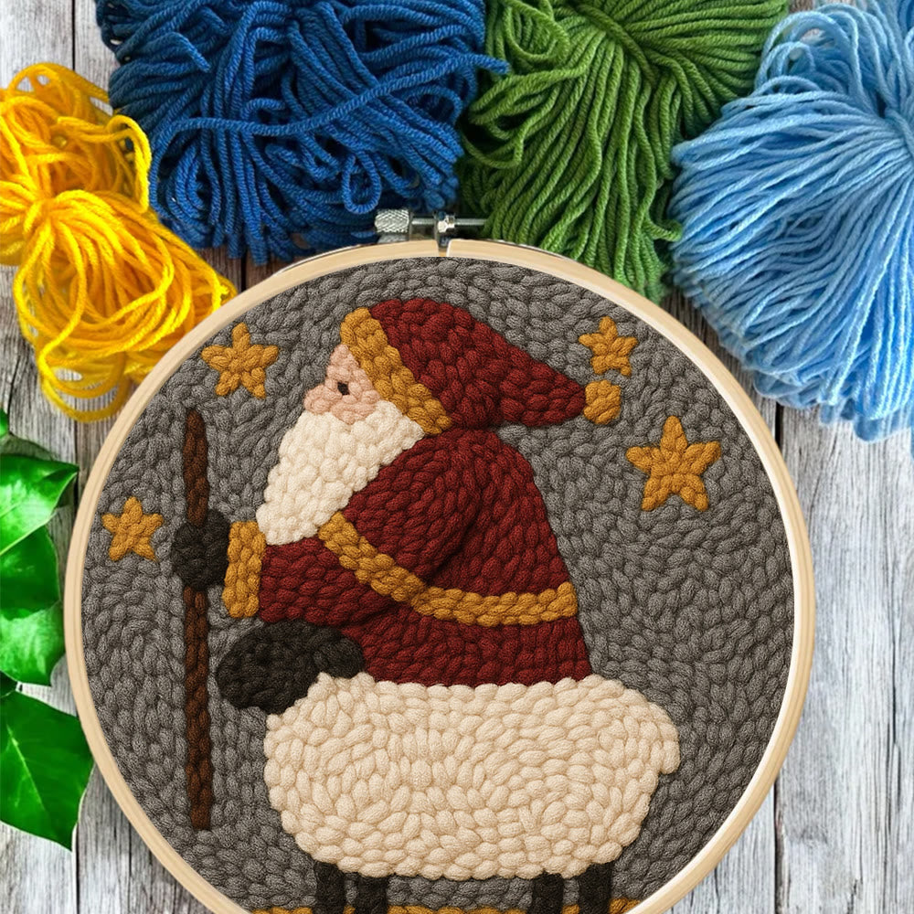 Christmas Santa Punch Needle Kit – Creative Holiday Craft | Heartfelt Gift - image 5