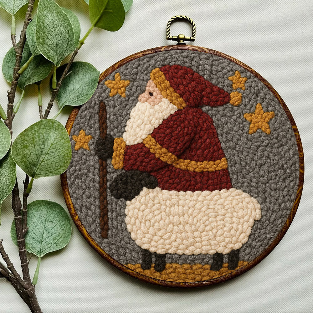 Christmas Santa Punch Needle Kit – Creative Holiday Craft | Heartfelt Gift - image 6