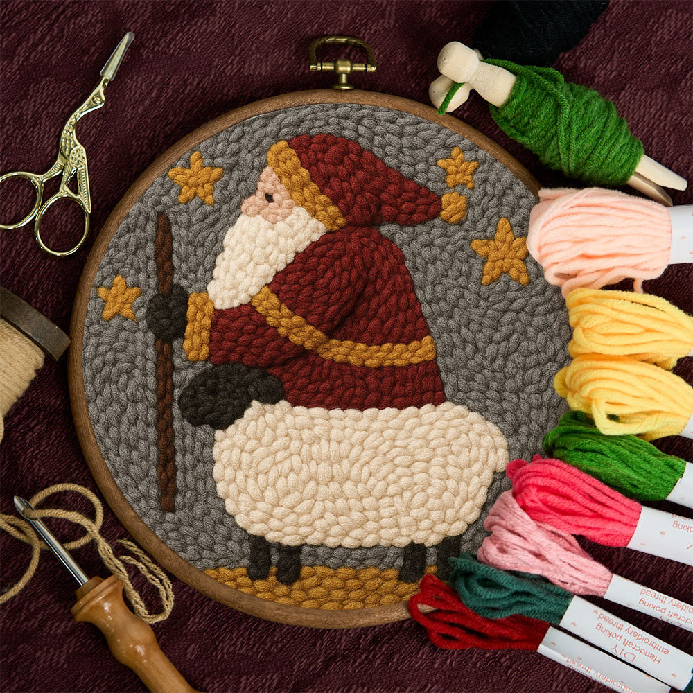 Christmas Santa Punch Needle Kit – Creative Holiday Craft | Heartfelt Gift - image 10