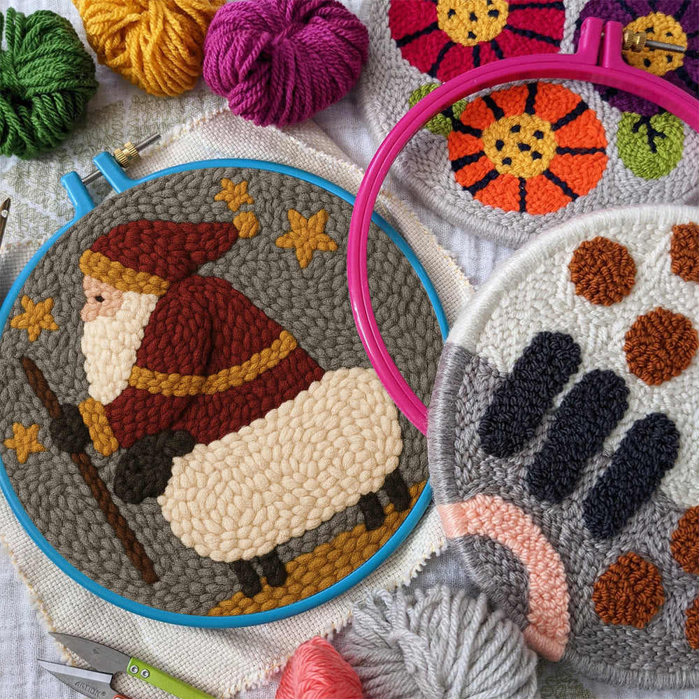 Christmas Santa Punch Needle Kit – Creative Holiday Craft | Heartfelt Gift - image 9