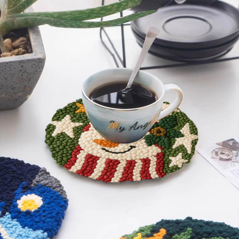 Merry Hat Punch Needle Kit – Beginner DIY Craft | Charming Holiday Wall Display - image 4