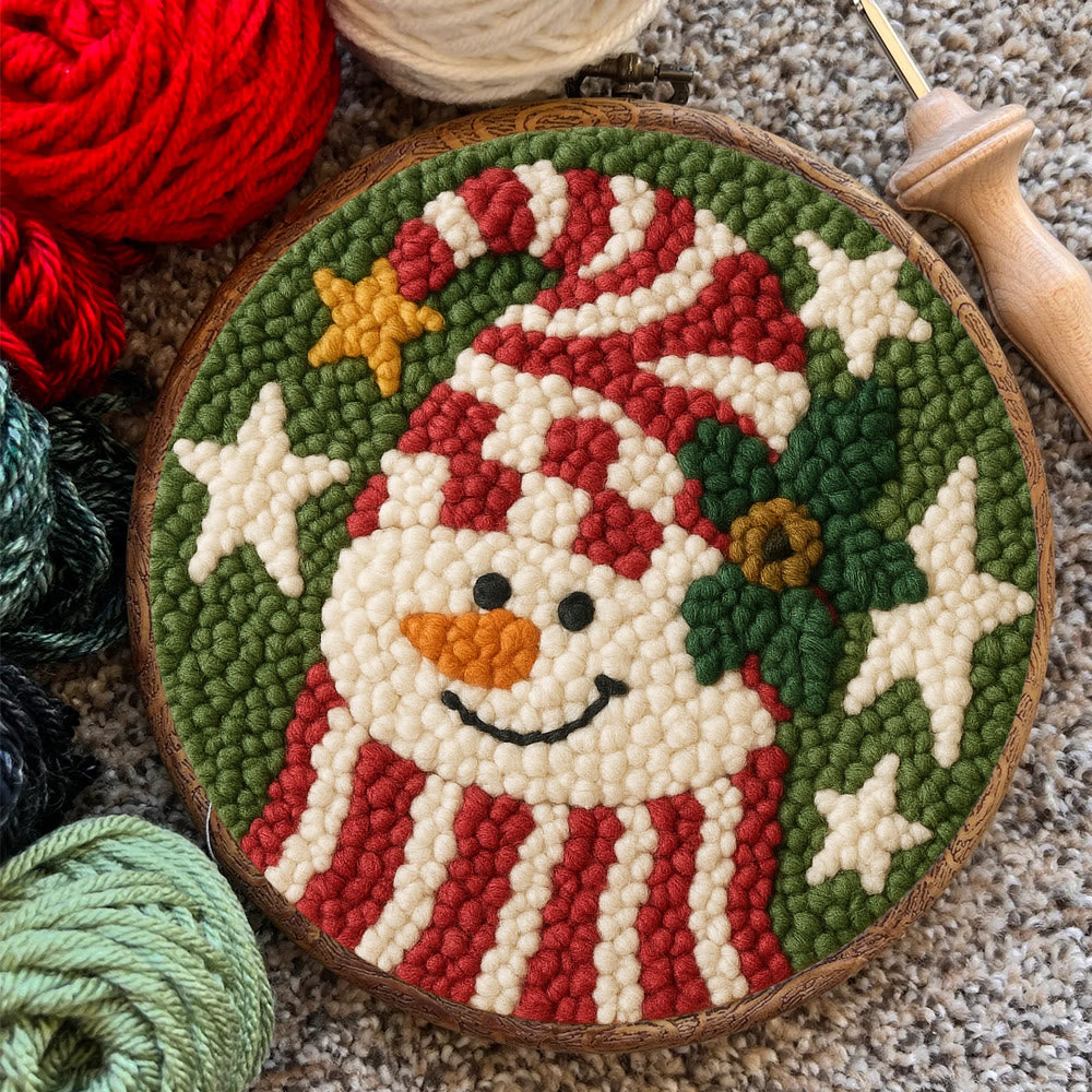 Merry Hat Punch Needle Kit – Beginner DIY Craft | Charming Holiday Wall Display - image 9
