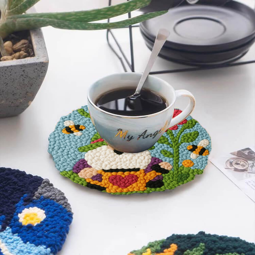 Cute Gnome Punch Needle Kit – Beginner-Friendly DIY Set | Colorful Garden Decor Craft - image 10