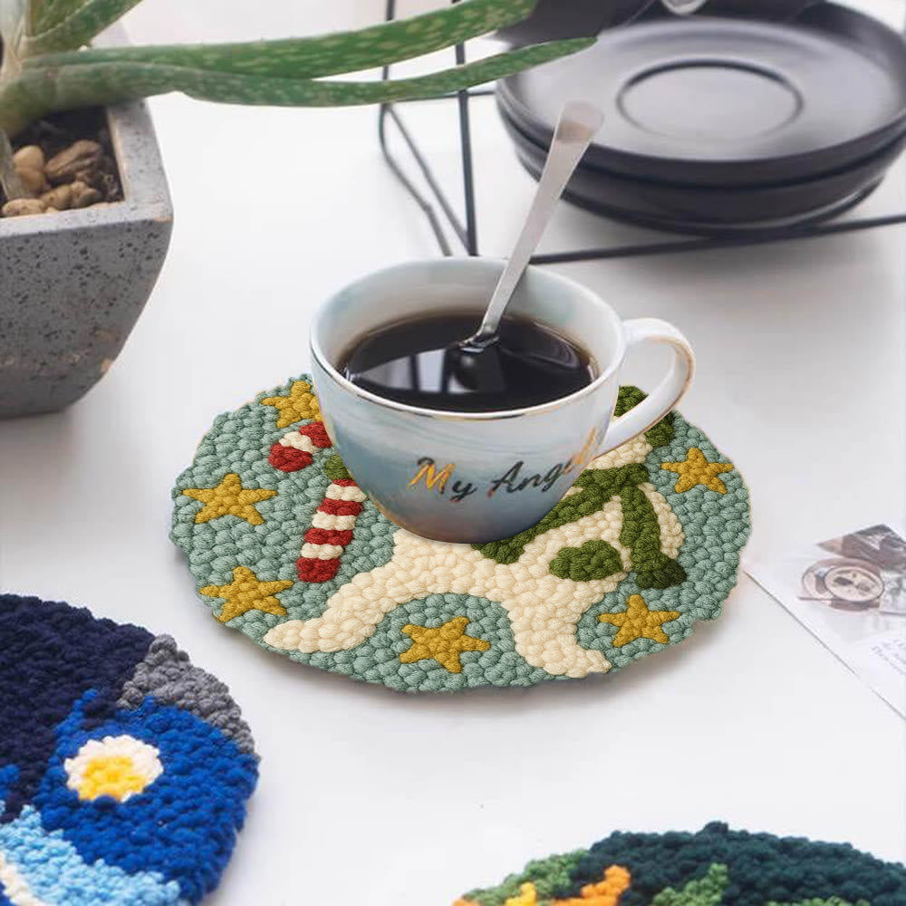 Whimsical Snowman Punch Needle Kit – Fun Holiday DIY Stitch Project | Playful Winter Decor - image 4