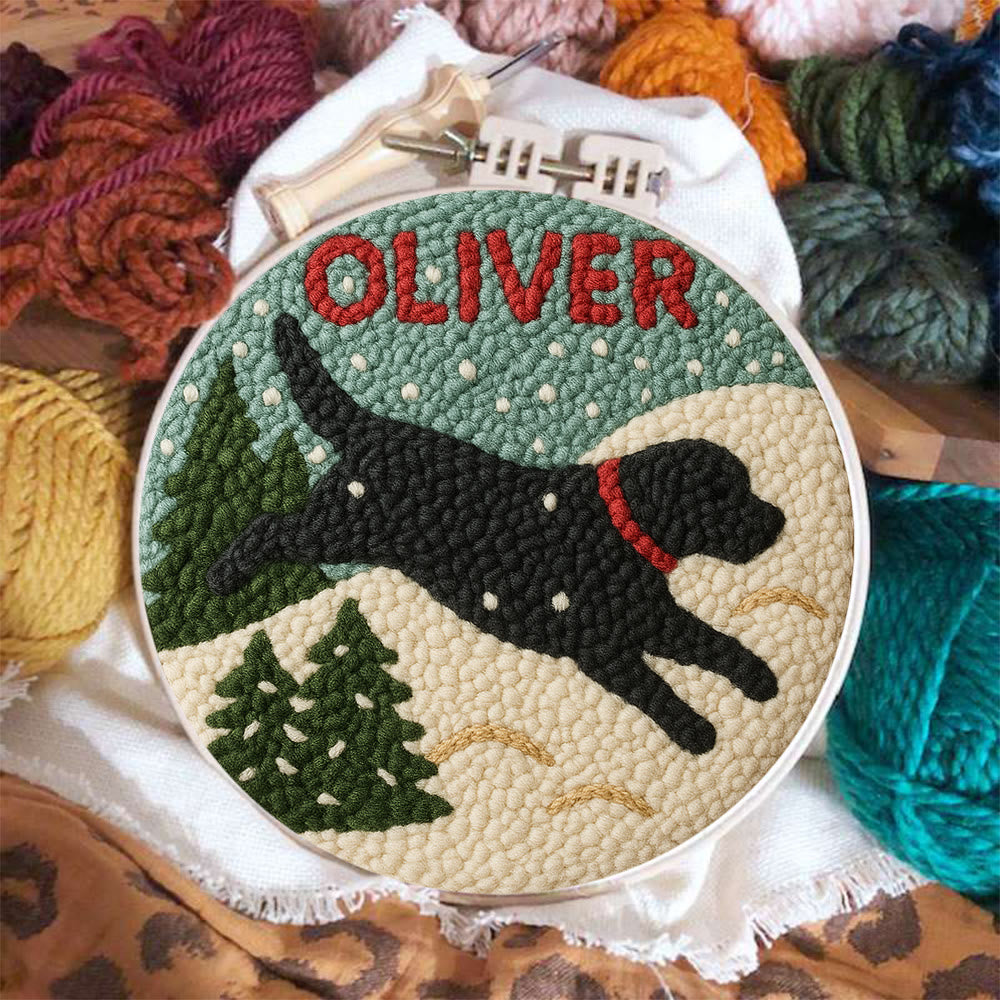 Winter Dog Punch Needle Kit – Cozy Seasonal Diy | Thoughtful Holiday Gift - image 2