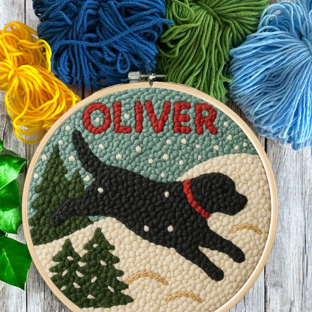 Winter Dog Punch Needle Kit – Cozy Seasonal Diy | Thoughtful Holiday Gift - image 5