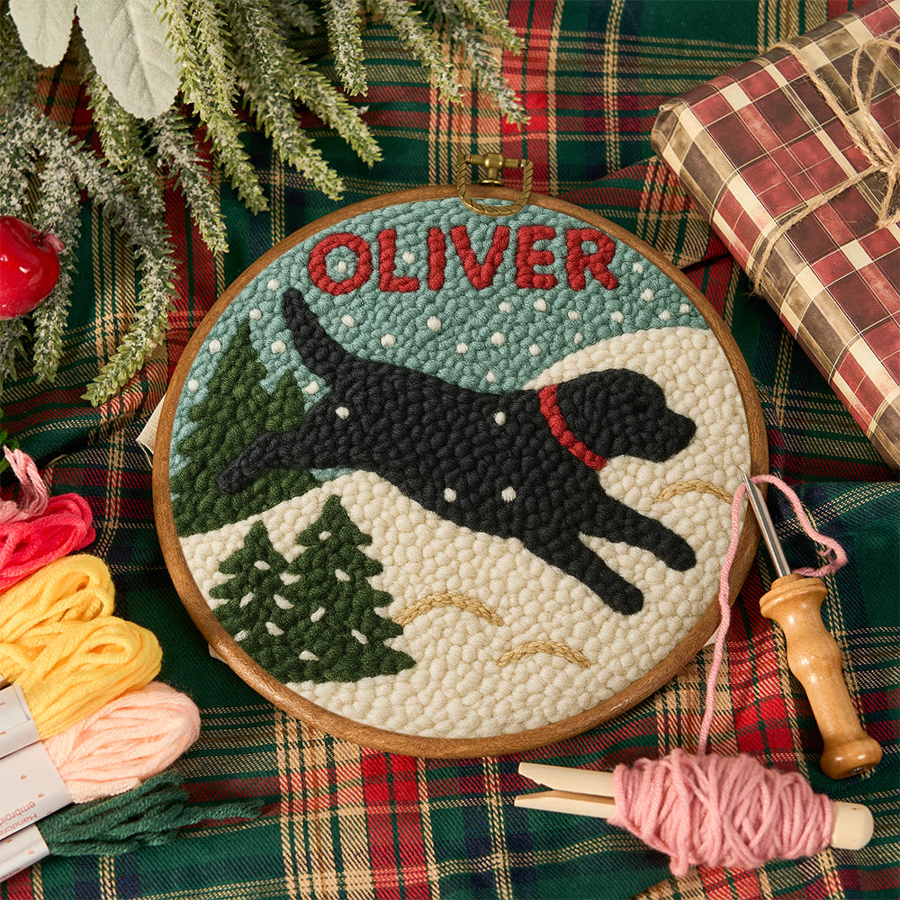 Winter Dog Punch Needle Kit – Cozy Seasonal Diy | Thoughtful Holiday Gift - image 11